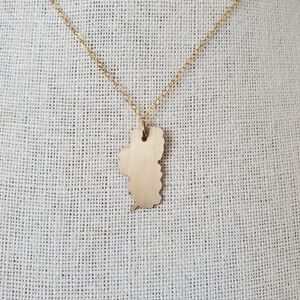 14k Gold Filled Lake Tahoe Pendant Necklace